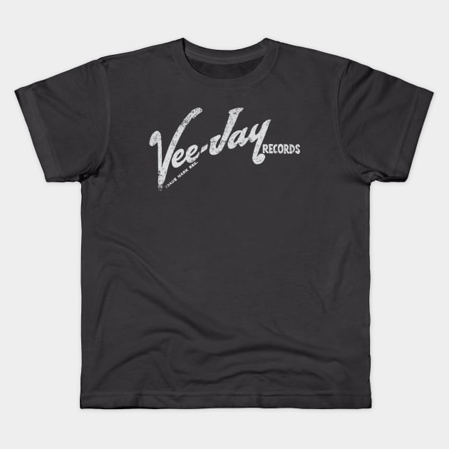 Vee-Jay Records Kids T-Shirt by MindsparkCreative